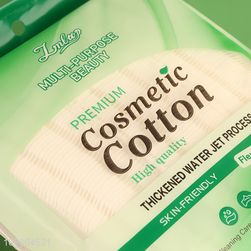 Low price thickened water jet process cosmetic cotton