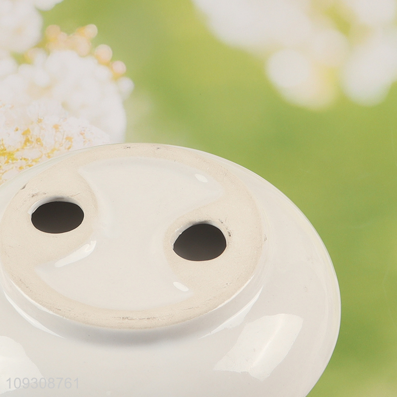Top products round ceramic soap holder for bathroom accessories