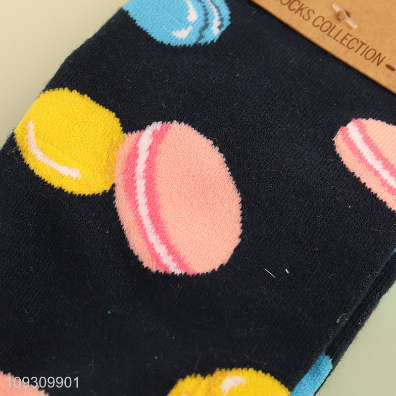 Top selling cartoon cotton socks women crew socks