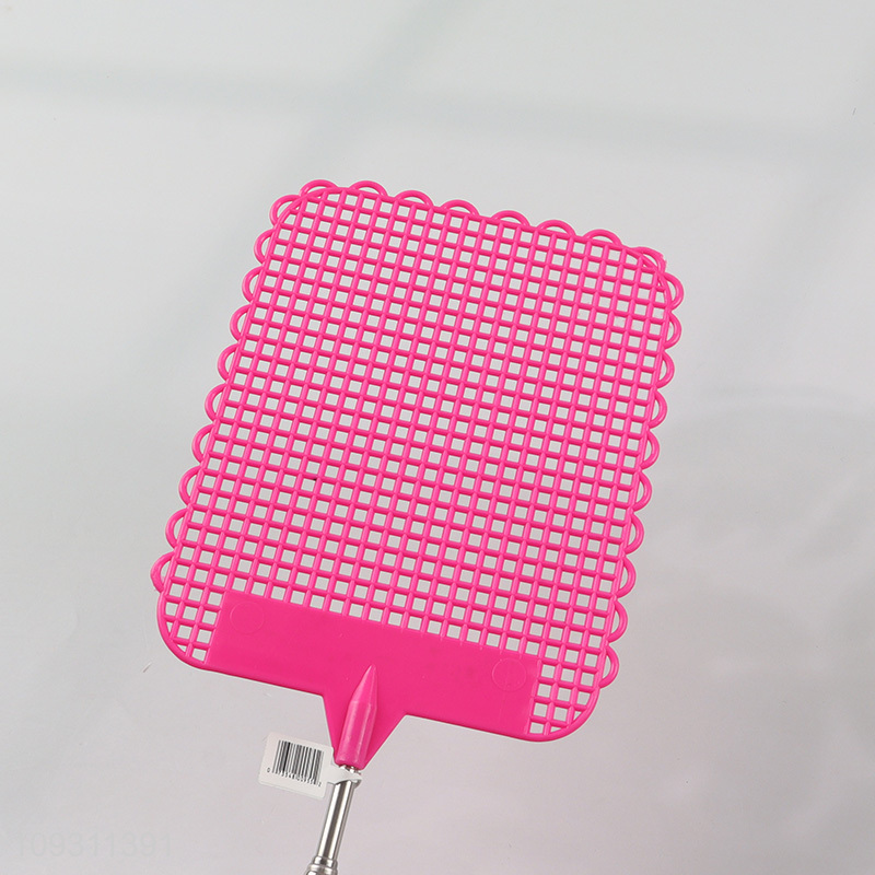 China factory plastic fly swatter with retractable handle