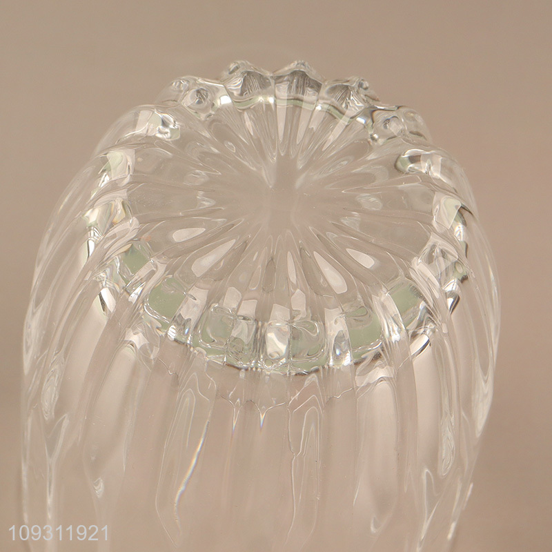 Good quality clear embossed whiskey glasses champagne glasses