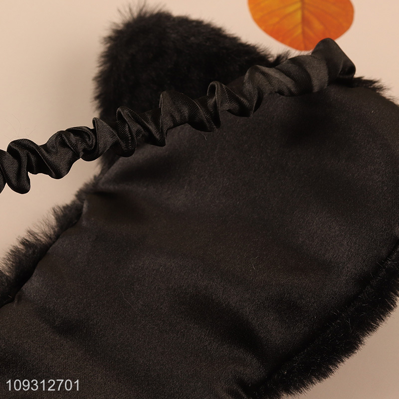 Hot selling black cat travel sleeping eye mask