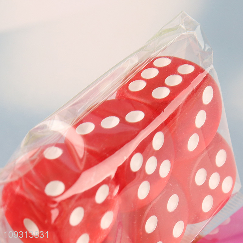 New arrival 6pcs acrylic party games dice set