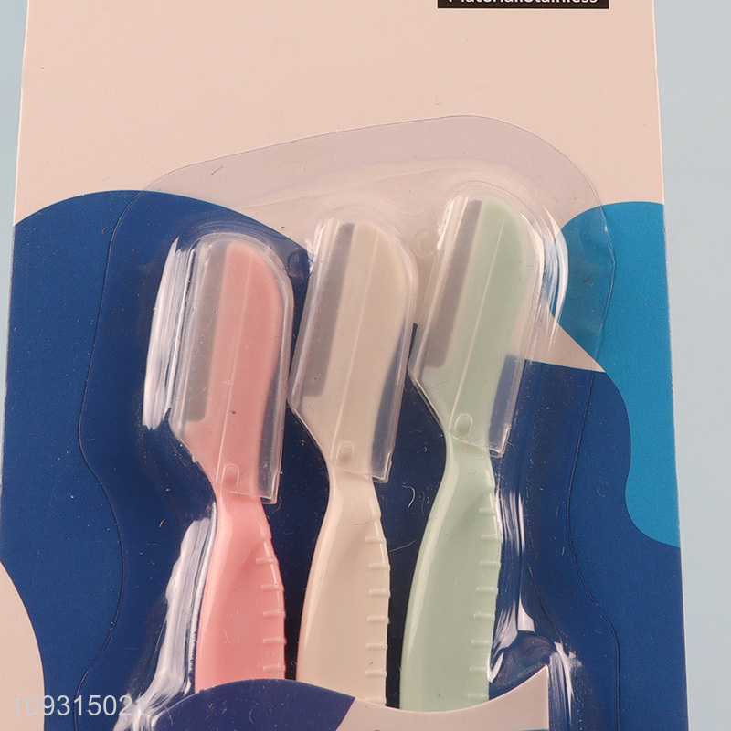 Good quality 3pcs eyebrow trimmer eyebrow razor set