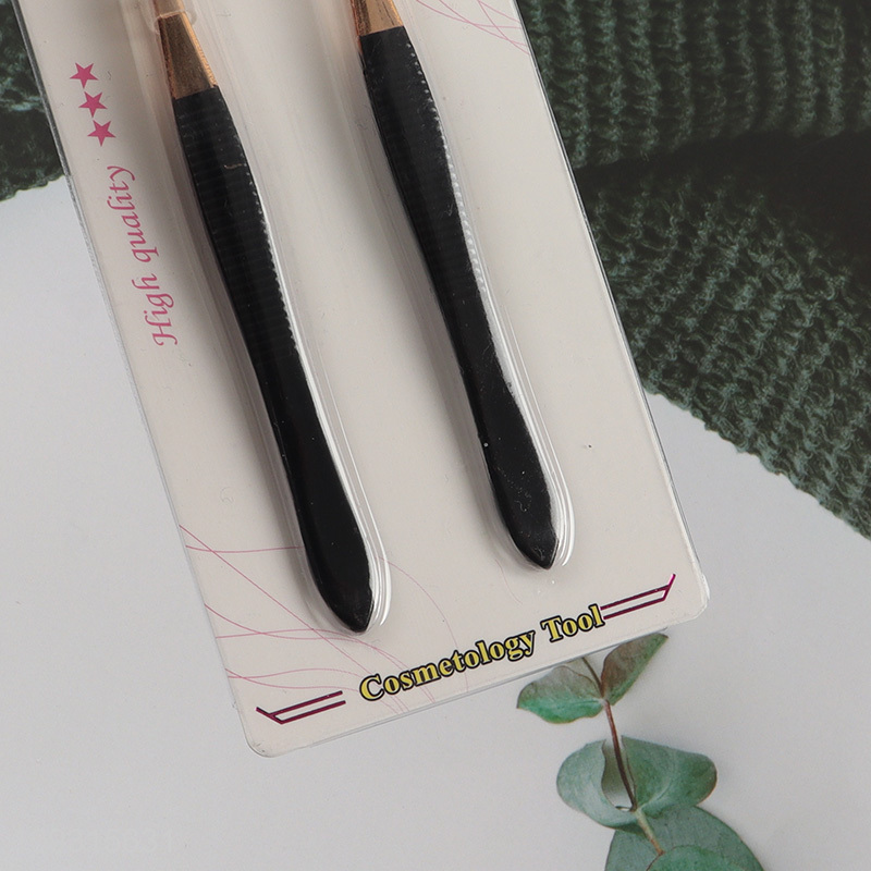 Good selling 2pcs eyebrow tweezers makeup tool set