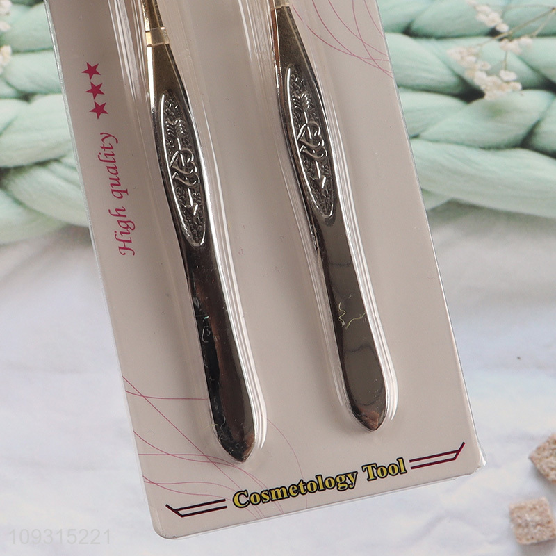 China wholesale 2pcs eyebrow tweezers eyebrow clamps set