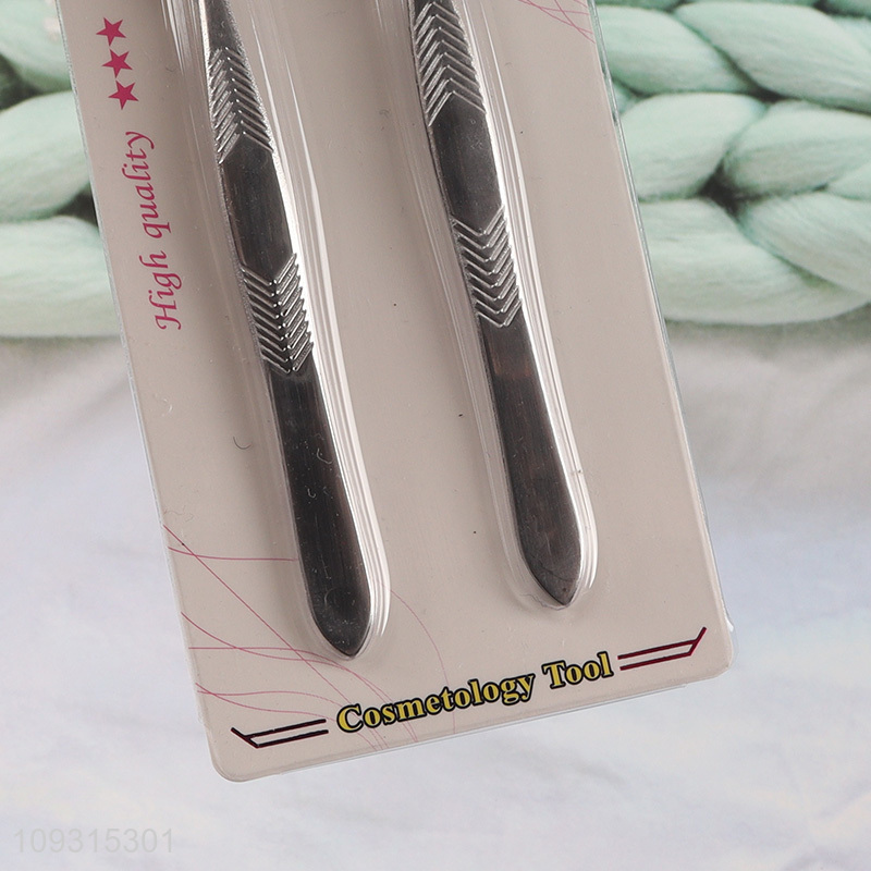 Low price 2pcs eyebrow tweezers eyebrow clamps set