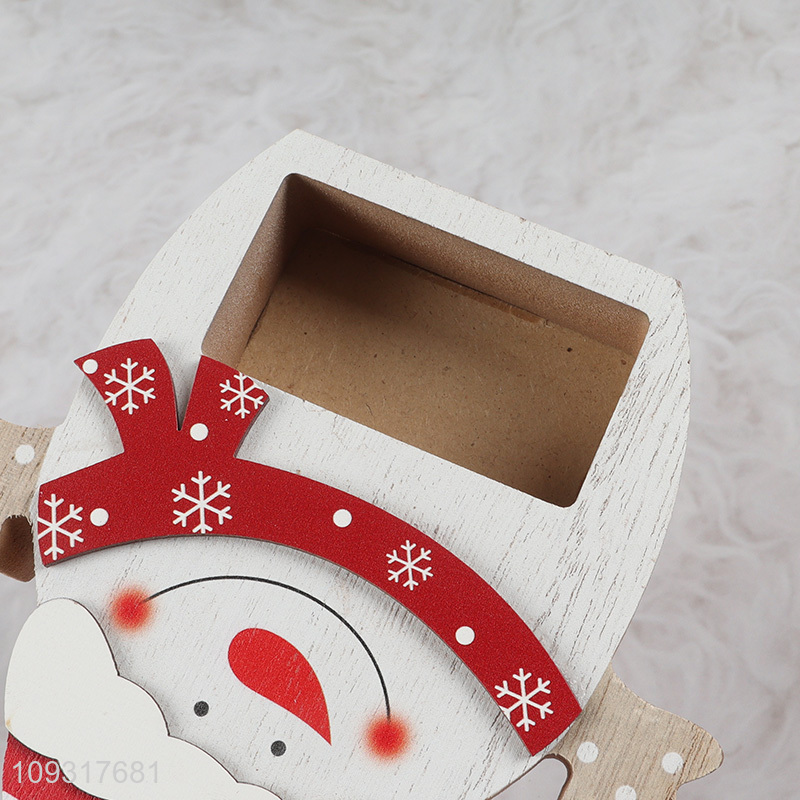 Hot selling wooden snowman count down christmas ornament