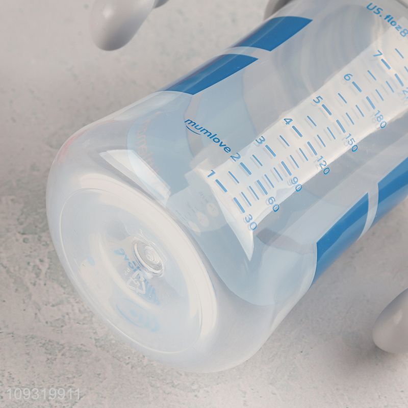 Top quality 240ml PP wide neck feeding bottle