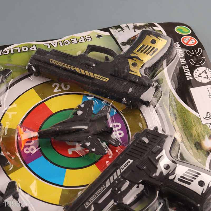 Good selling children boys airplane gun police set toys