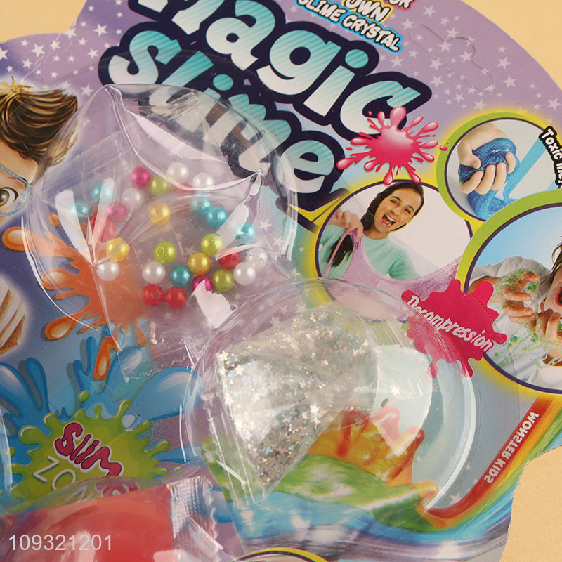 China supplier diy magic slime crystal slime toys