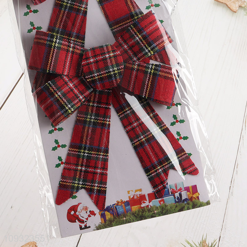 Popular products 2pcs bowknot Christmas hanging ornament decoration