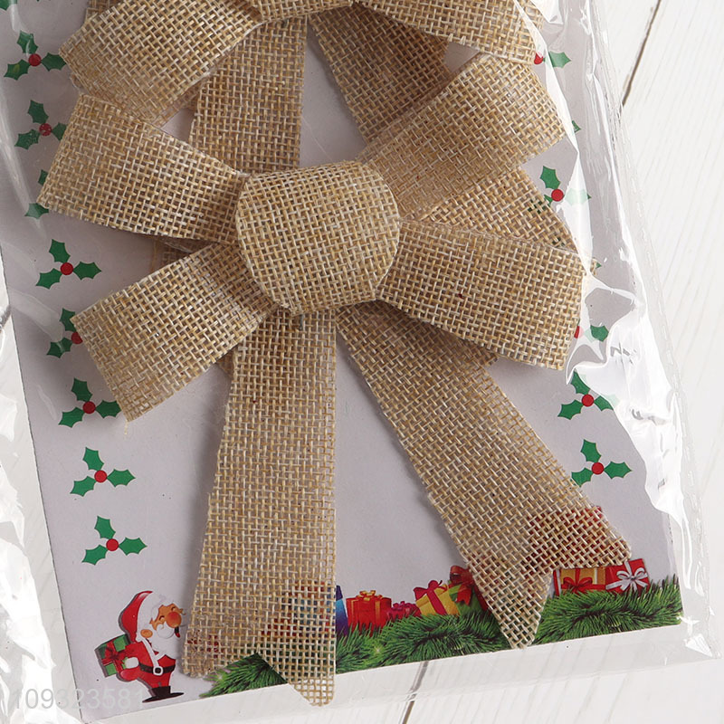 Low price 3pcs bowknot Christmas hanging ornament decoration