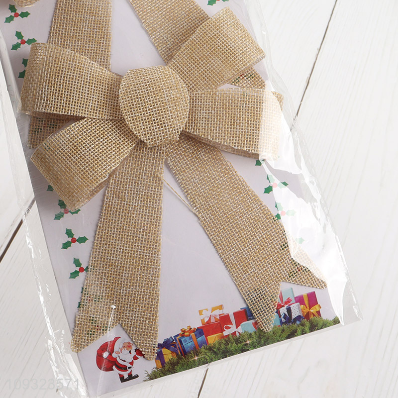 New arrival bowknot Christmas hanging ornament decoration for xmas tree