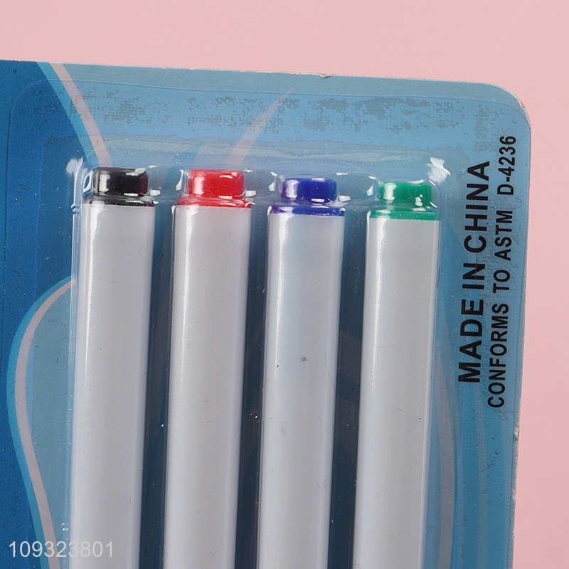 Hot selling 4pcs school office erasable whiteboard marker