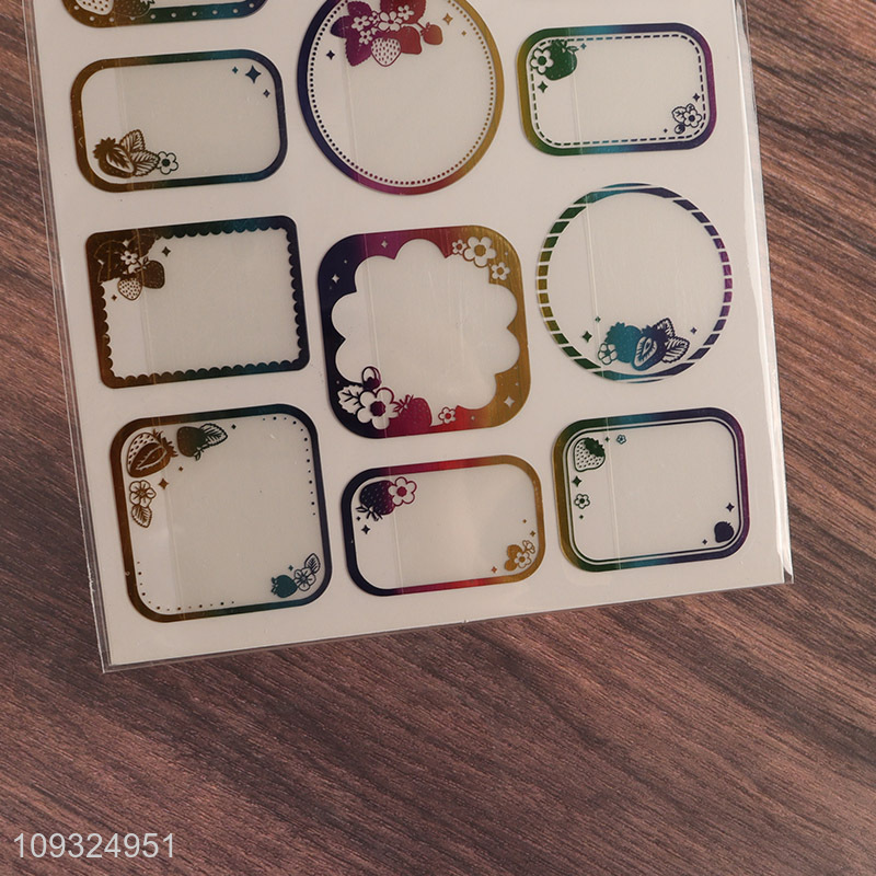 Good price waterproof sticky tabs name sticker