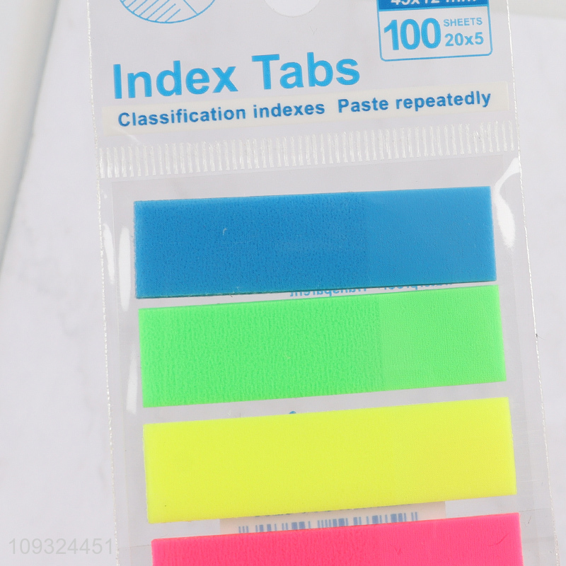 Top selling 100sheets school office index tabs
