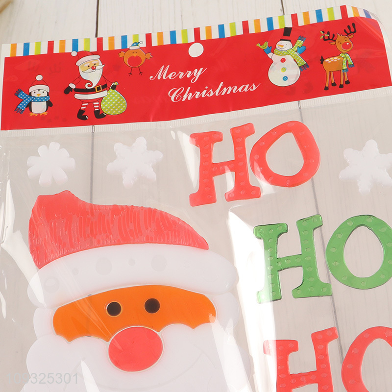 Factory price tpr Christmas sticker window sticker