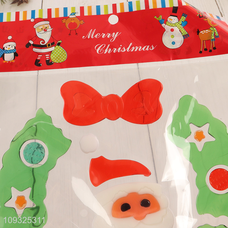 Good selling tpr Christmas sticker window sticker