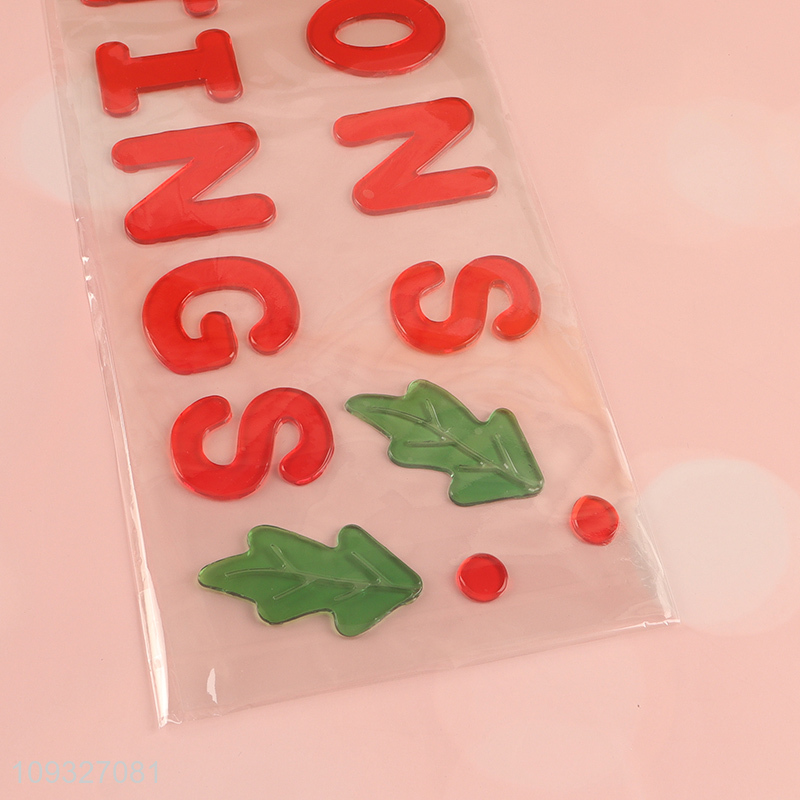 China wholesale tpr Christmas sticker window sticker