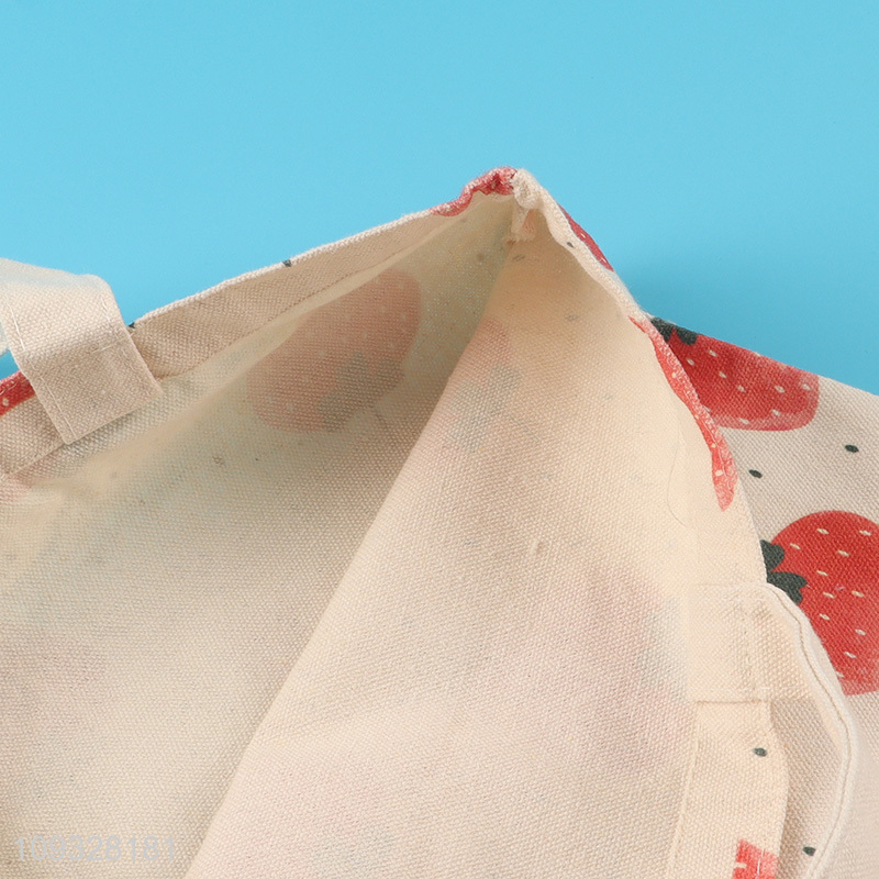 Top sale strawberry printed shopping bag tote bag
