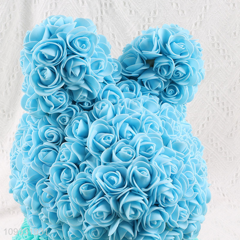 China supplier multicolor foam rabbit rose flower
