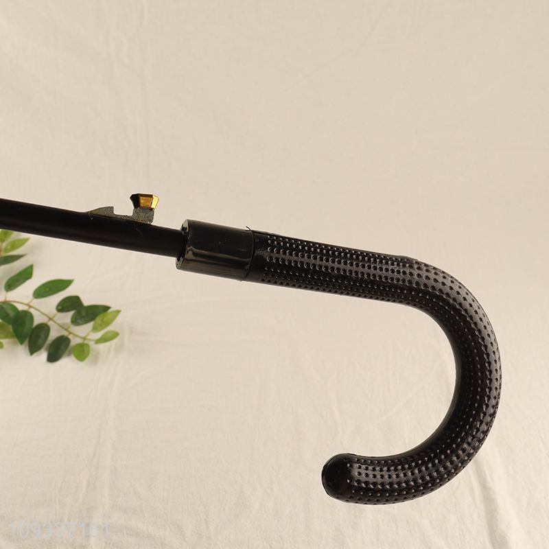 Hot sale curved handle straight rod umbrella