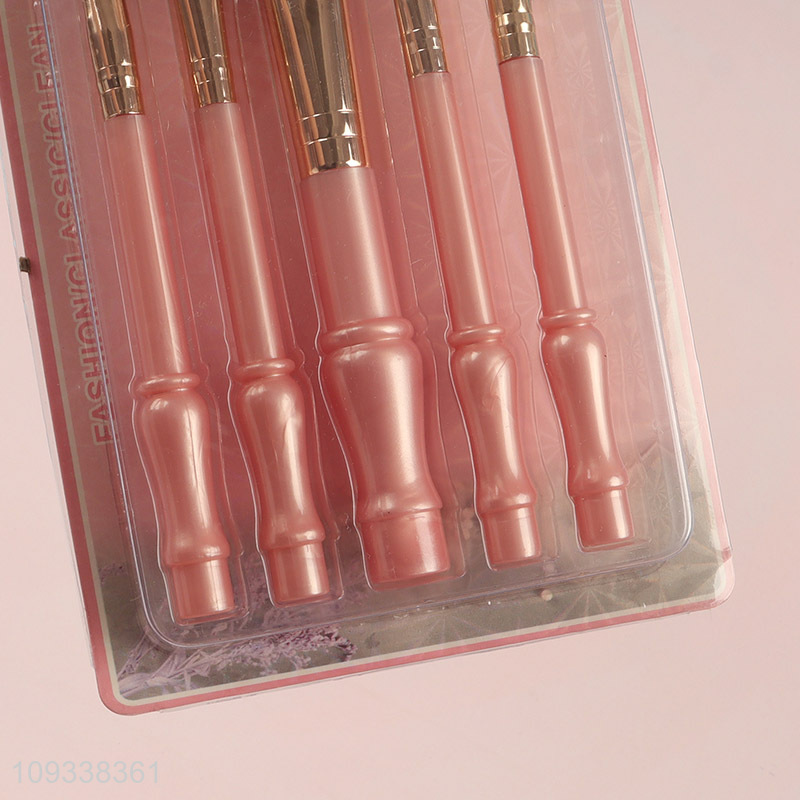 Factory wholesale 5pcs makeup tool makeup brush set