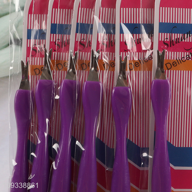 Hot items 6pcs nail care supplies cuticle pusher