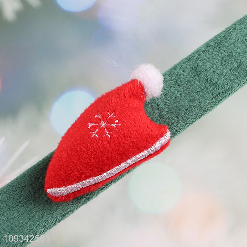 Wholesale christmas party snap band for jewelry