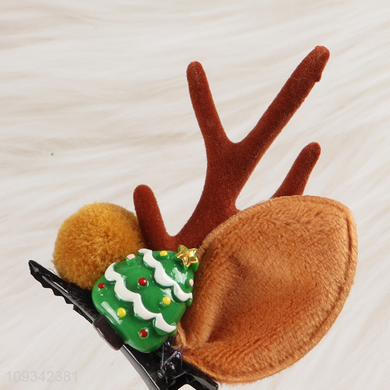 Top products resin Christmas hair clip for sale