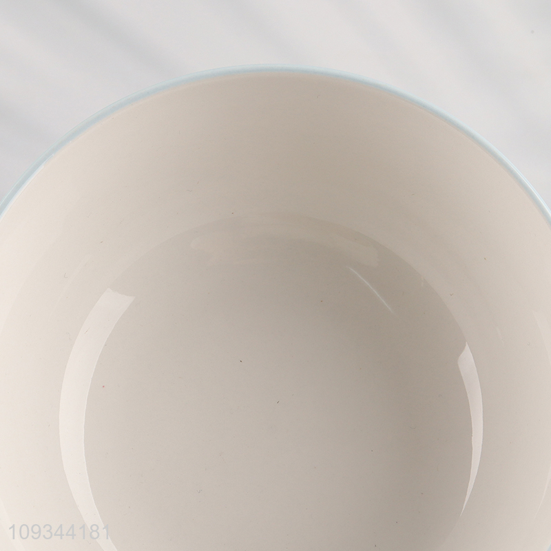 Best sale ceramic bowl round snowflakes bowl