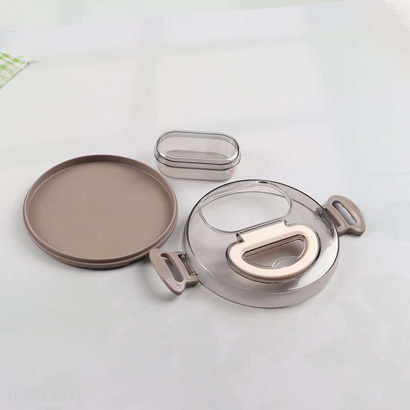 China products round double-layer stainless steel lunch box