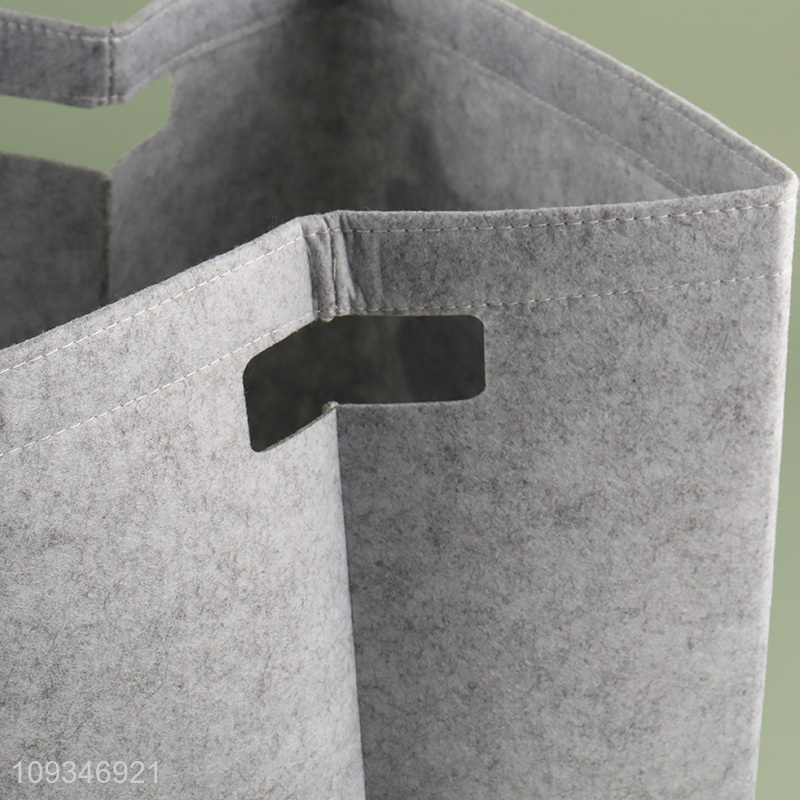 Hot selling folding felt toys storage bin