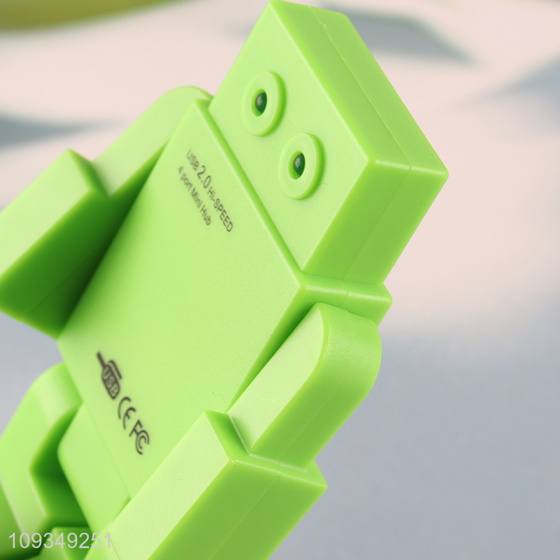 China supplier 4 USB Mobile Devices Charging Data Sync Robot Hub