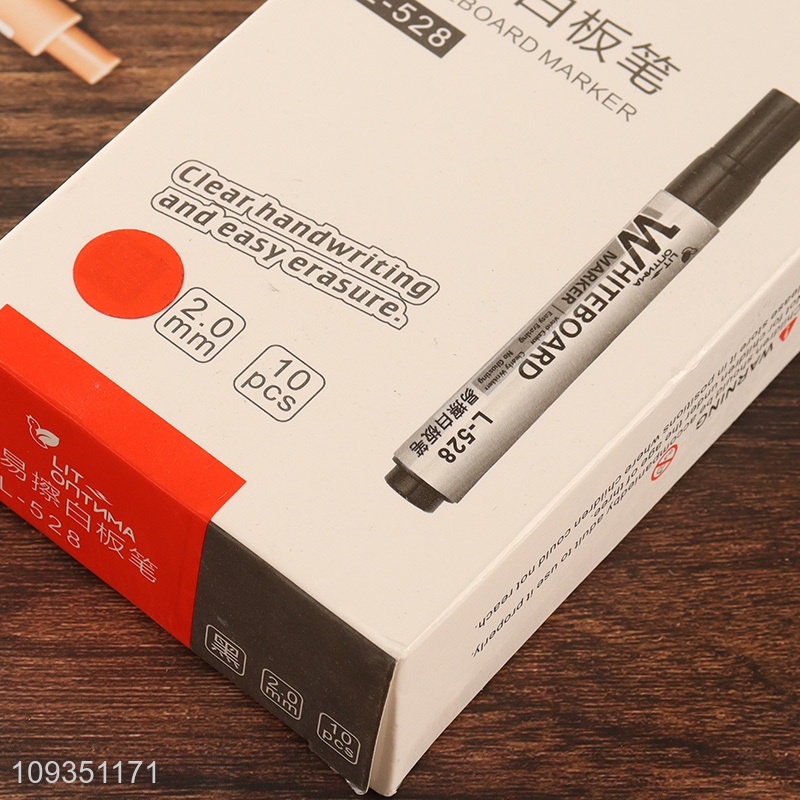 Popular products 10pcs erasable whiteboard marker