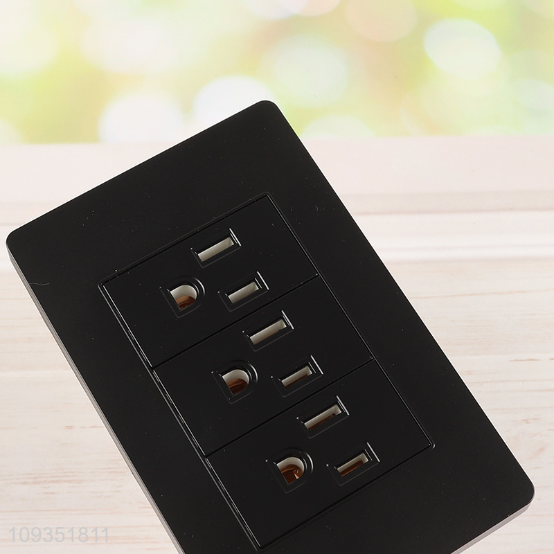 New product black wall plug sockets for sale