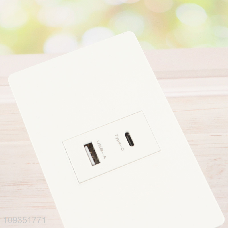 Low price USB&type-c wall socket for household