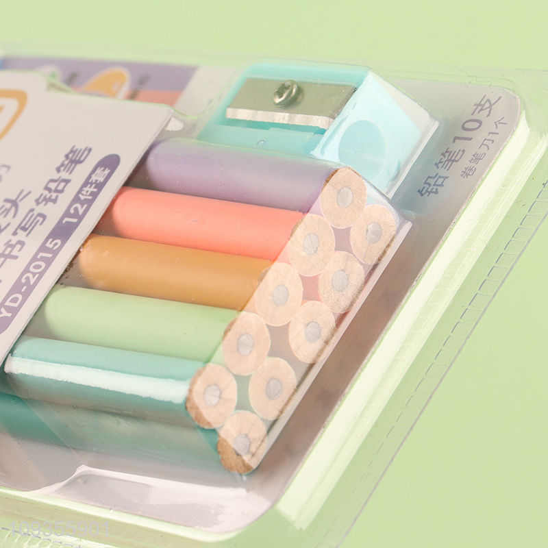 China factory 10pcs school students stationery pencils