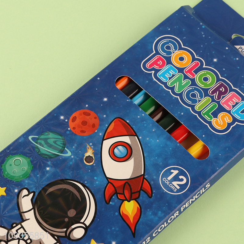 Low price 12colors painting colored pencils