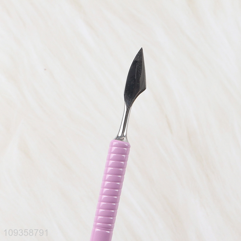 Hot selling double-ended nail cuticle fork cuticle pusher