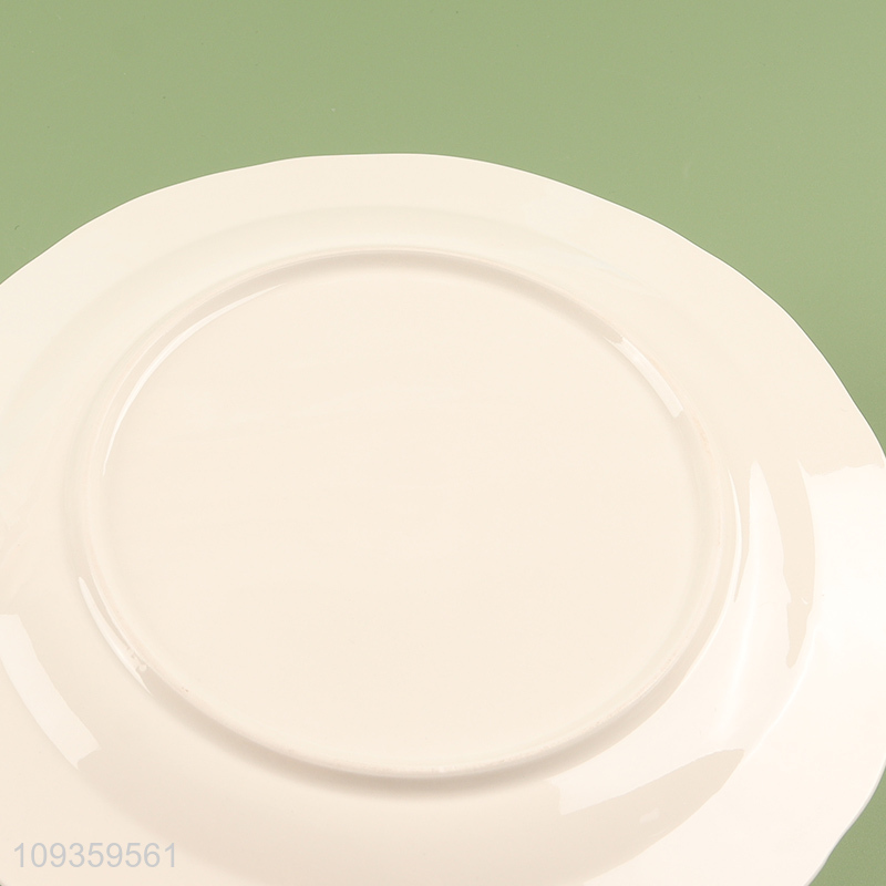 Good quality 9-inch flat plate for home restaurant