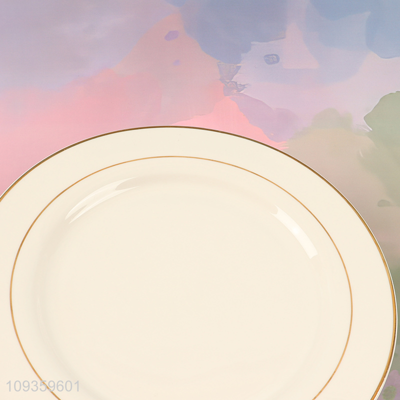 Factory supply 10.5-inch flat plate round ceramic plate