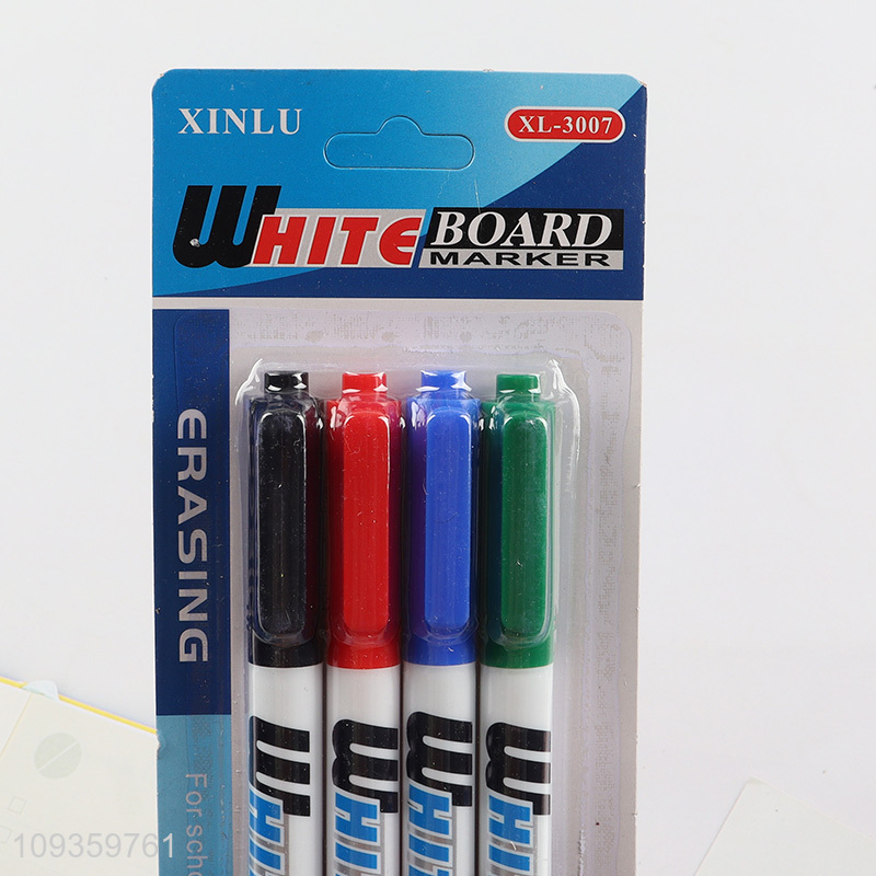 New arrival  erasable 4pcs white board marker