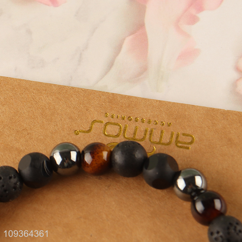 China supplier fashion jewelry stone bracelet for men women