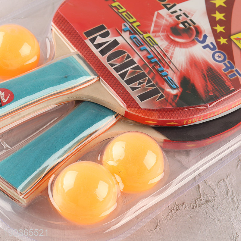 Low price professional sports table tennis racket  set