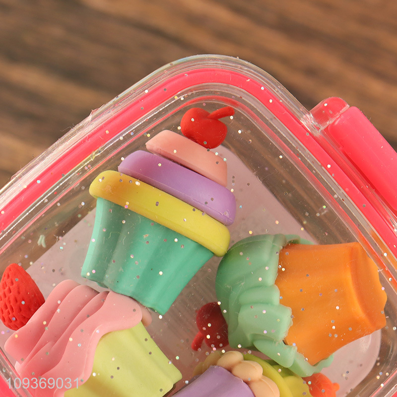 Hot selling creative tpr stationery eraser set wholesale