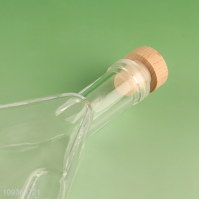 Good selling clear xmas tree shape glass wine bottle