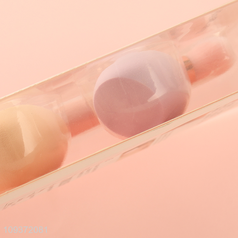 China supplier reusable makeup puff cosmetic brush set