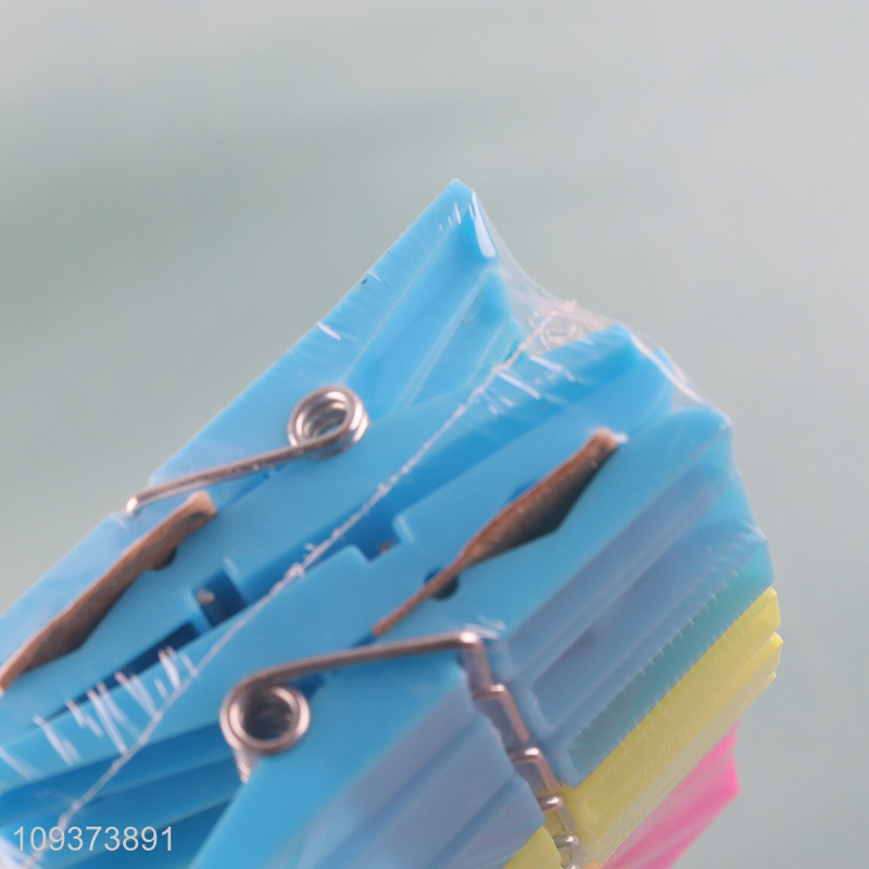 Top sale multicolor clothespin clothes clips set